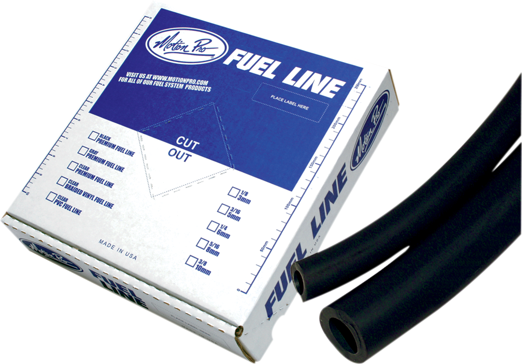 MOTION PRO Premium Fuel Line - Black - 1/4" - 25' 12-0041