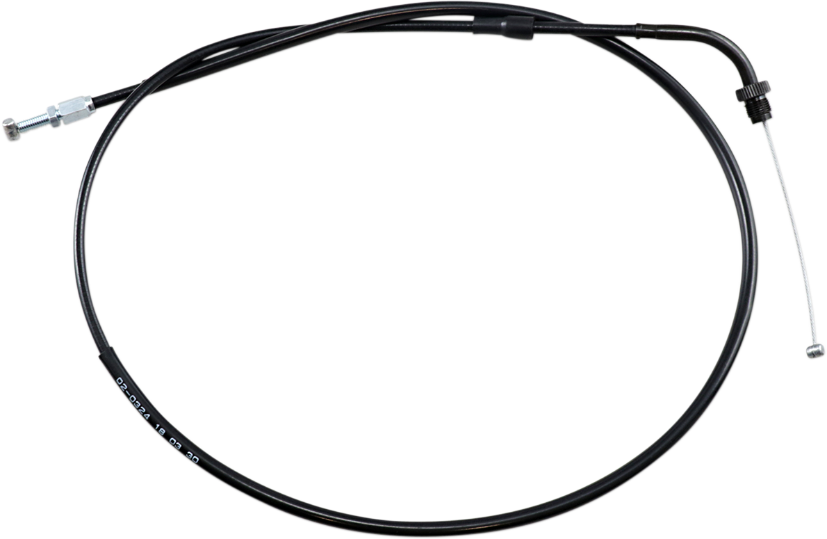 MOTION PRO Black Vinyl Throttle Cable - Push - +6" - Honda 02-0324