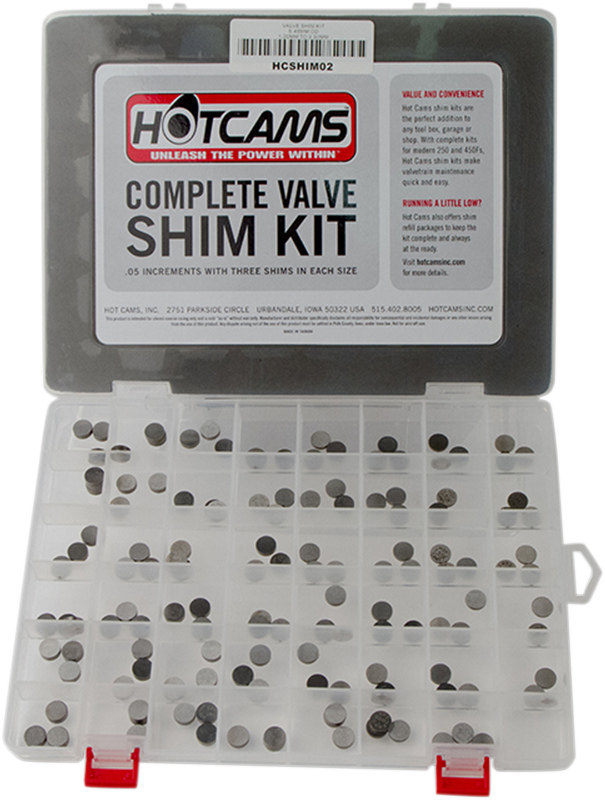 HOT CAMS Valve Shim Kit - 9.48 mm O.D. - Arctic Cat | Honda | Kawasaki | Suzuki | Yamaha HCSHIM02