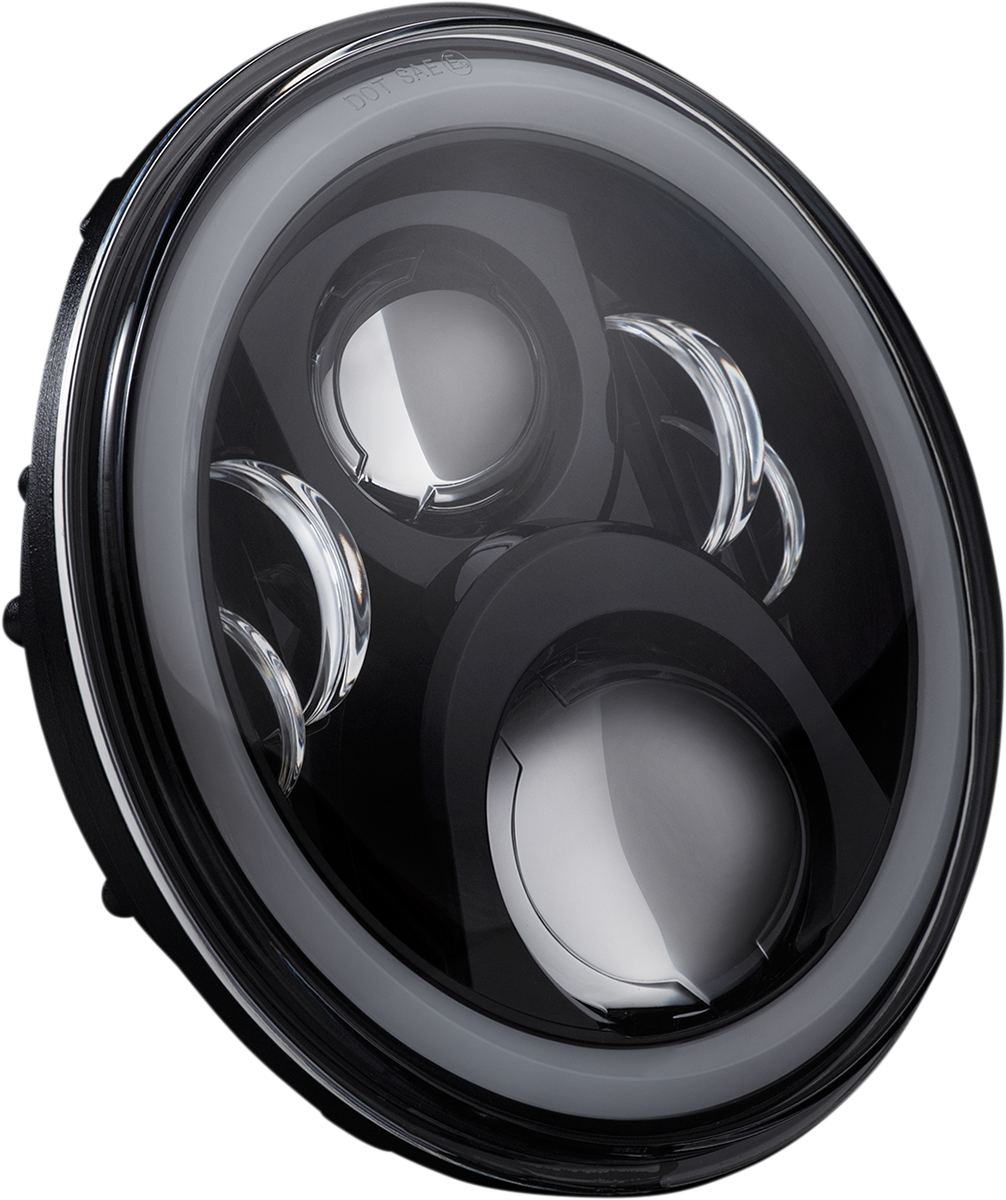 Custom Dynamics Headlamp - 7" - LED - Black CD-7-14-B - Cycle City Outdoors