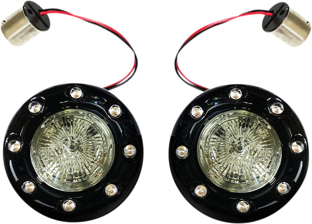 Custom Dynamics Bullet Turn Signal 1156 - Black - Smoke Lens PB-BR-RR 56-BS - Cycle City Outdoors