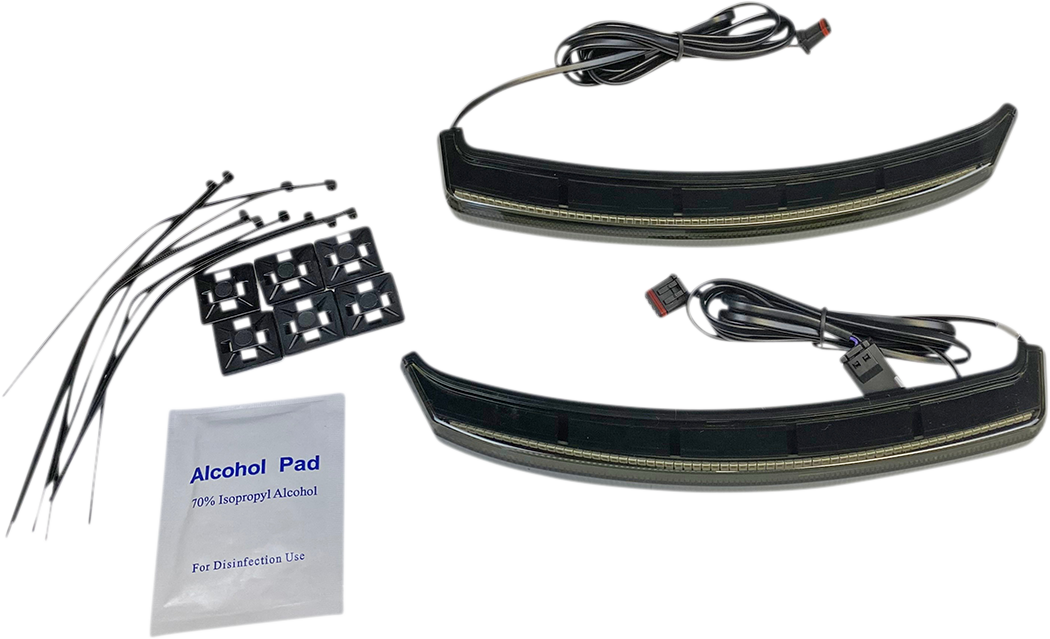 Custom Dynamics Saddle Bag Lights - Smoke Lens CD-INDBAG-SWP-S - Cycle City Outdoors