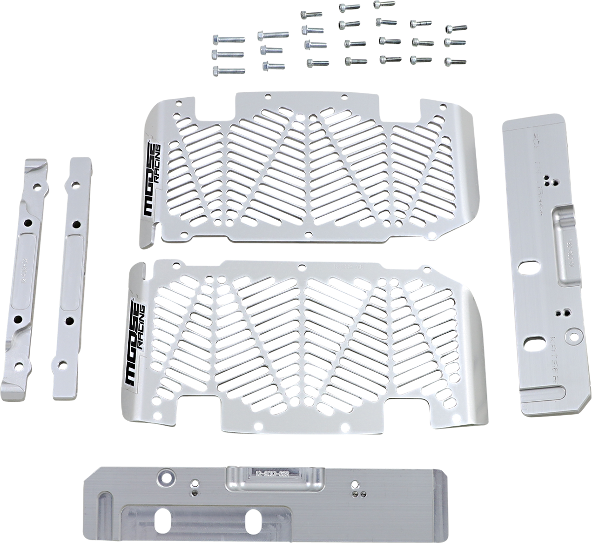 MOOSE RACING Radiator Guards - Brushed Aluminum - Sherco 12-9013 - Cycle City Outdoors