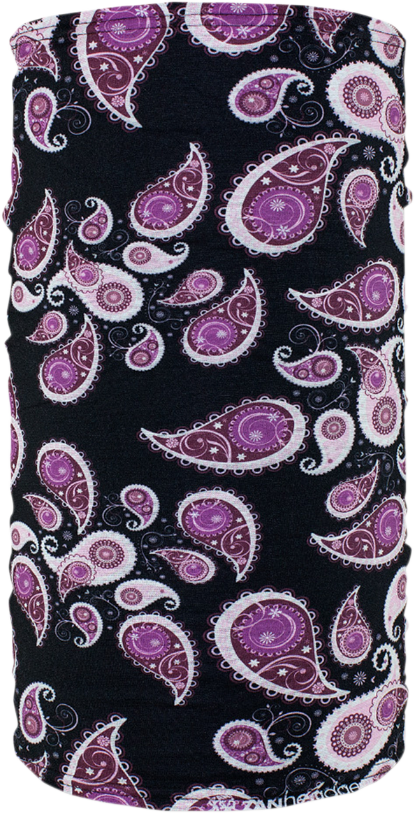 ZAN HEADGEAR Motley Tube? Fleece Lined - Purple Paisley TF228