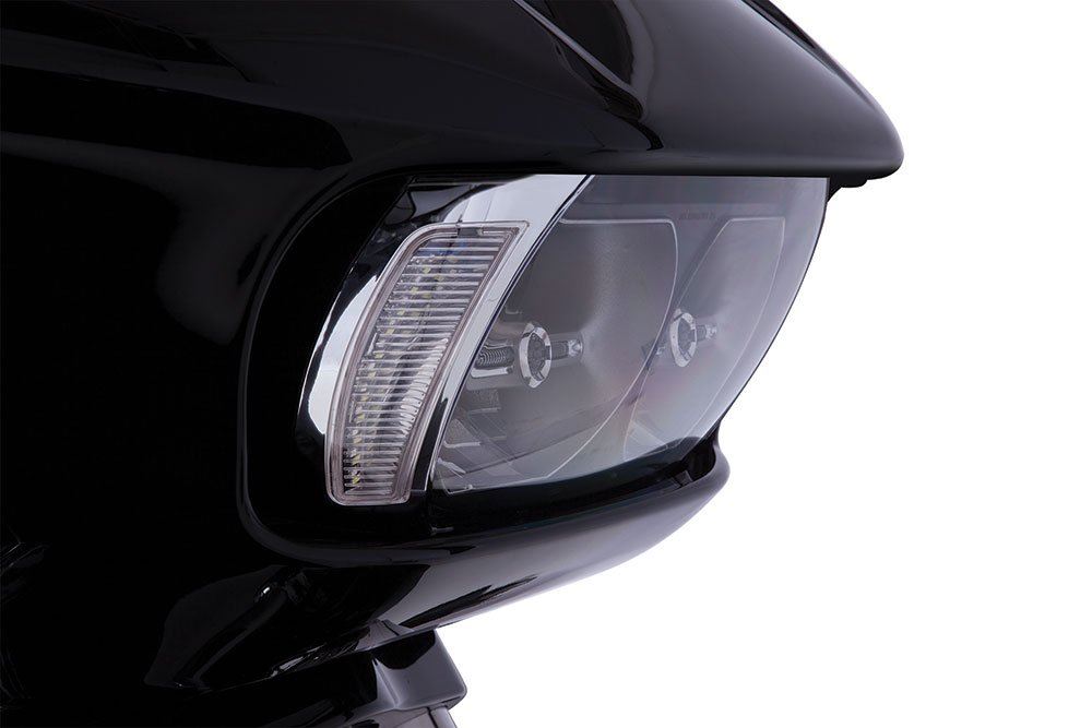 Fang Headlight Bezels for Harley Davidson Road Glide (Chrome) 45250
