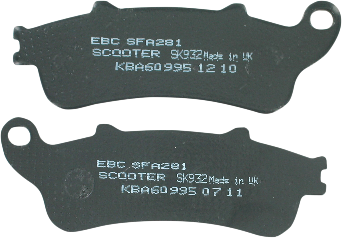 EBC SFA Series Organic Base Front Left Brake Pads - SFA281 (Honda Silver Wing / Kawasaki Vulcan S 2001–2016)