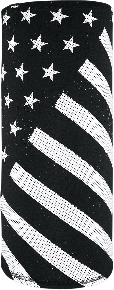ZAN HEADGEAR Motley Tube? SportFlex? - Black/White Flag TL091