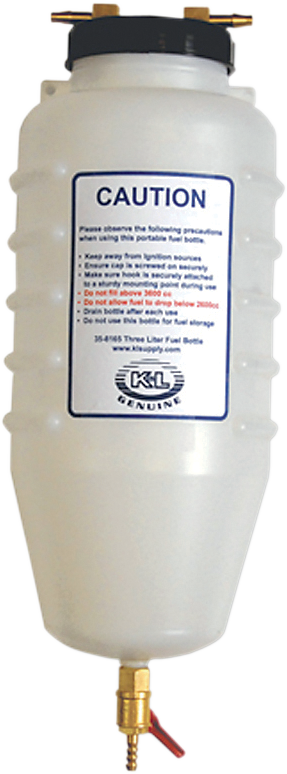 K&L SUPPLY Fuel Injected Rated Fuel Bottle - 3 Liters 35-8165