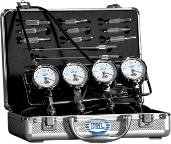 K&L SUPPLY Vacuum Gauge Set - Fuel Pressure - Deluxe 35-3019