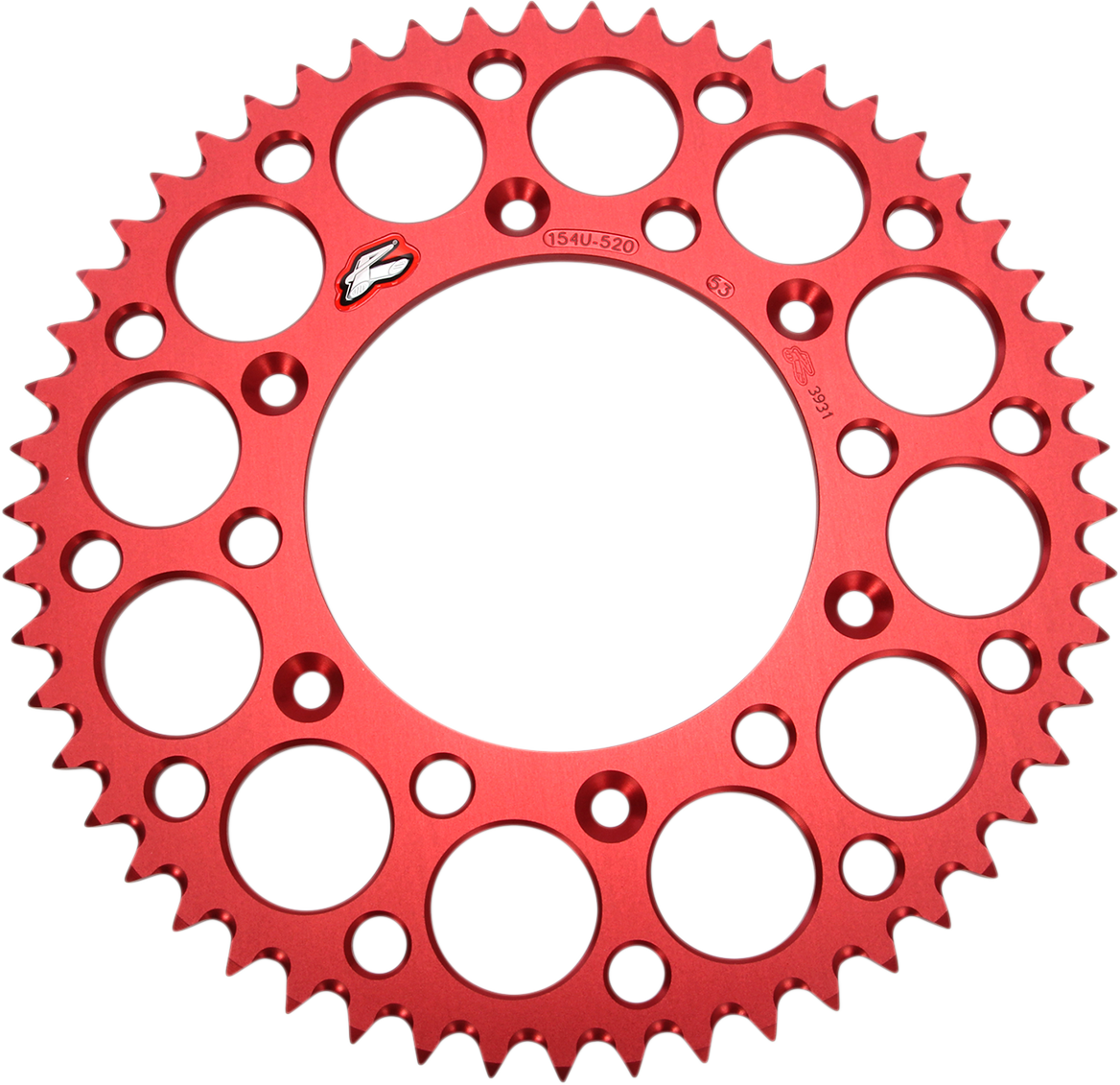 RENTHAL Sprocket - Honda - Red - 53 Tooth 154U-520-53GRRD - Cycle City Outdoors