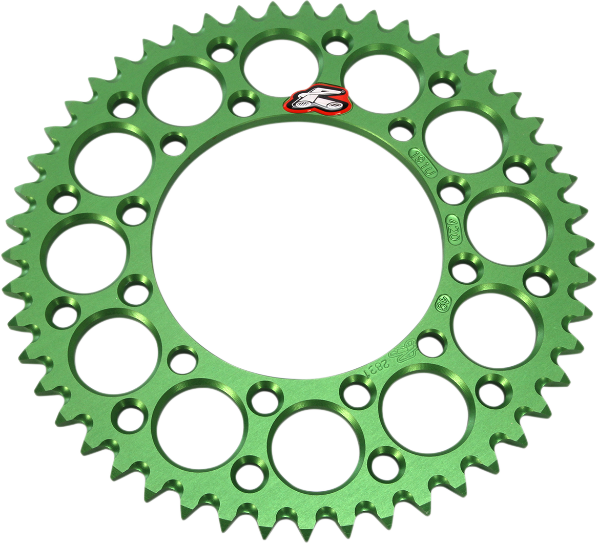 RENTHAL Sprocket - Kawasaki - Green - 49 Tooth 191U-420-49GEGN - Cycle City Outdoors