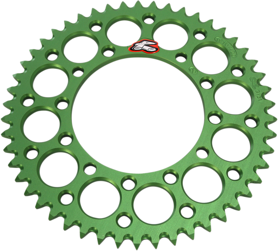 RENTHAL Sprocket - Kawasaki - Green - 50 Tooth 191U-420-50GEGN - Cycle City Outdoors