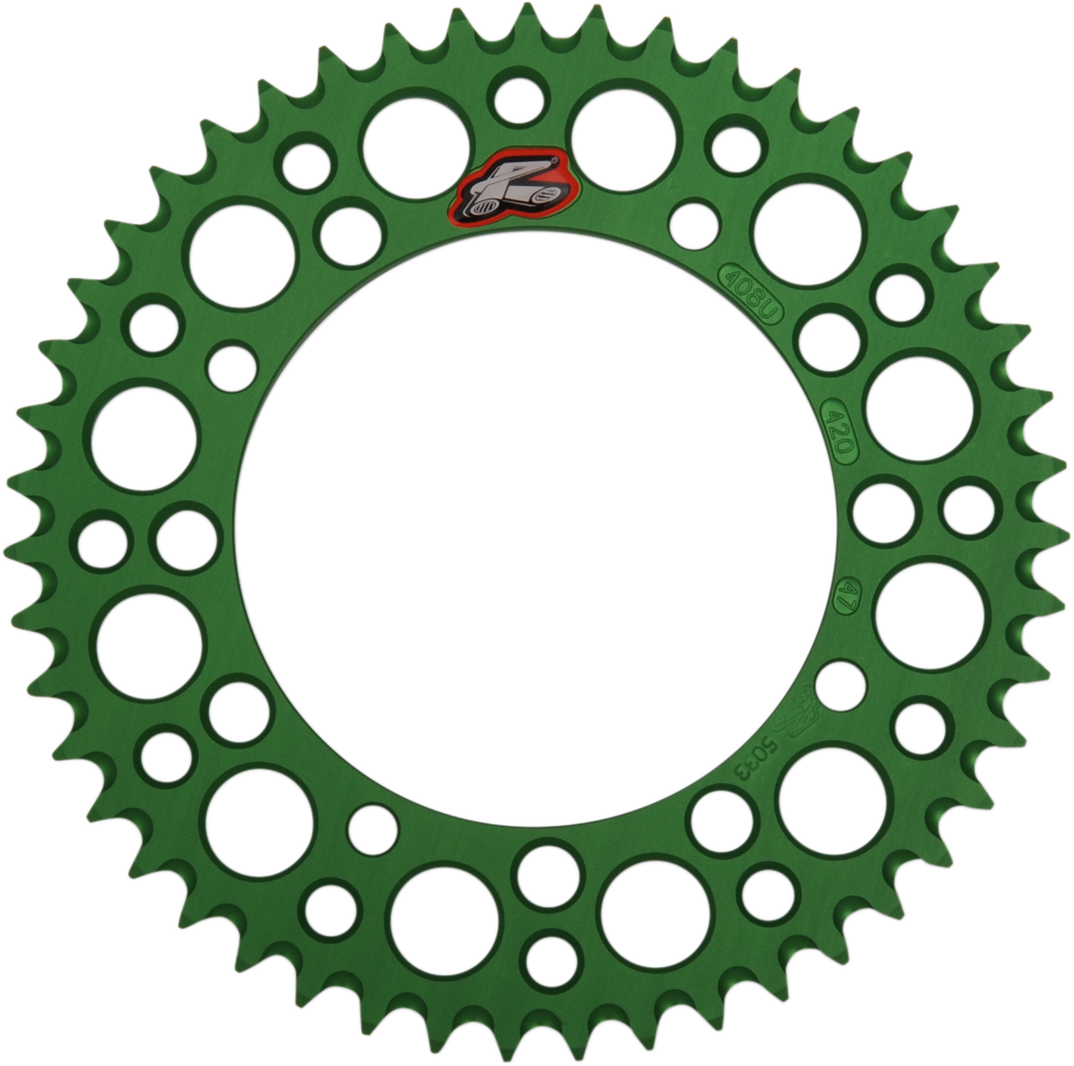 RENTHAL Sprocket - Kawasaki - Green - 47 Tooth 408U-420-47GEGN - Cycle City Outdoors