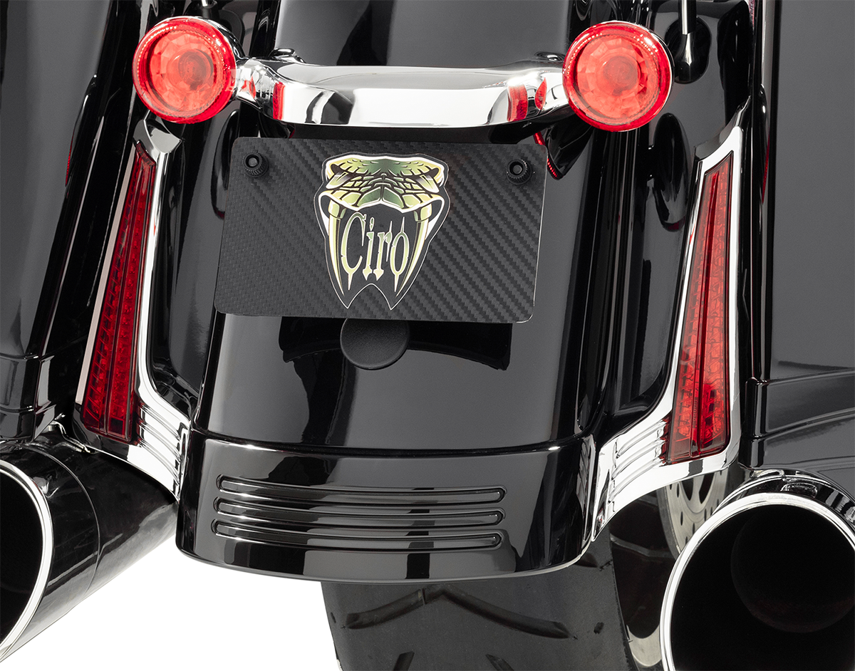 CIRO Filler Panel Light - Red Lens - Red LEDs - Chrome 40044