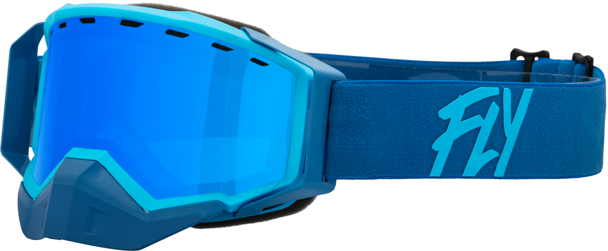 Zone Snow Goggle Blu/Light Blu W/ Sky Blue Mirror/Blue Lens - Cycle City Outdoors