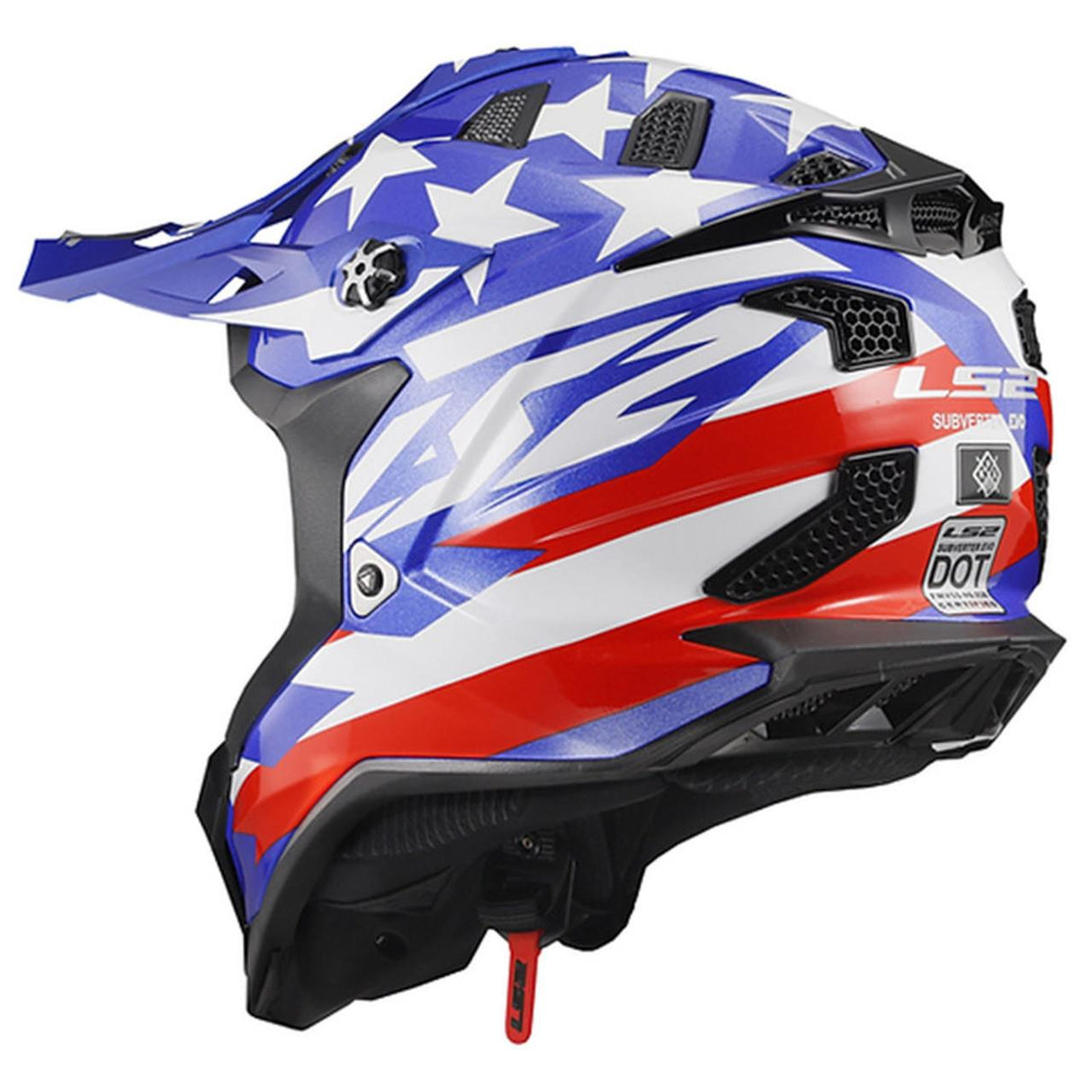 LS2 - Subverter Evo Motocross Helmet - Gloss Red/White/Blue - L