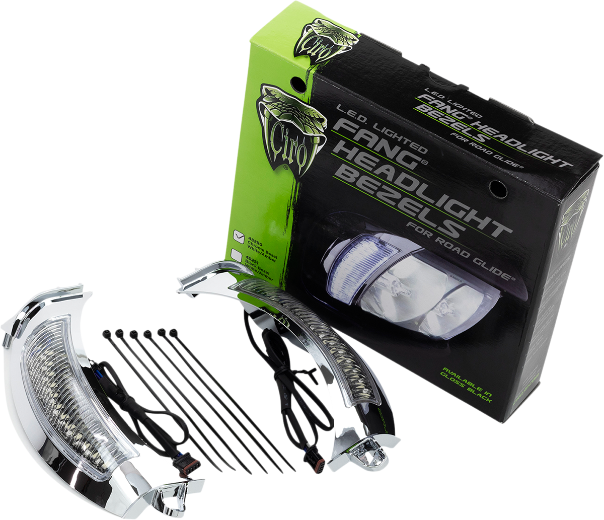 CIRO Headlight Bezel - Chrome 45250 - Cycle City Outdoors