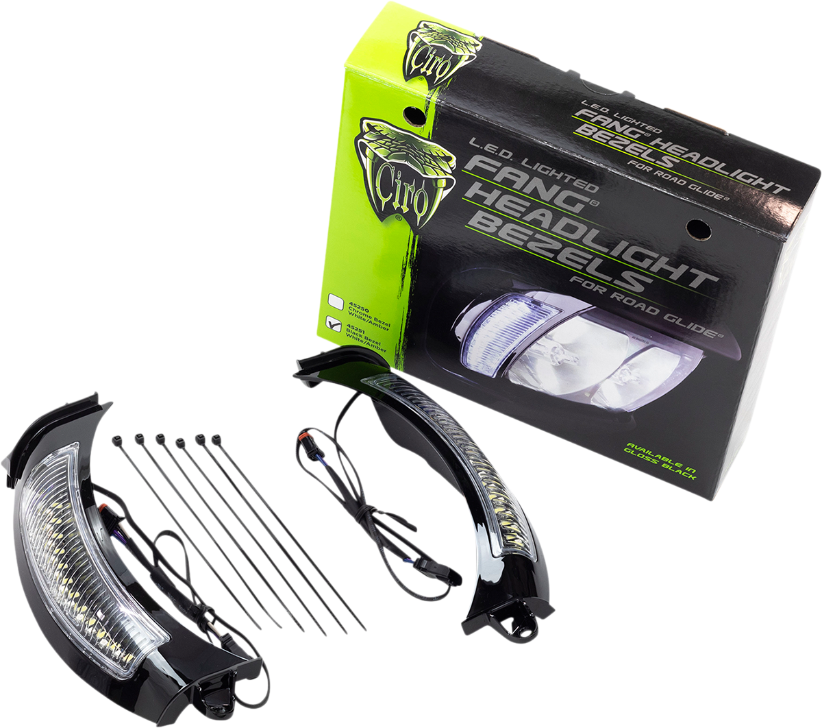 Ciro Headlight Bezel - Black 45251 - Cycle City Outdoors