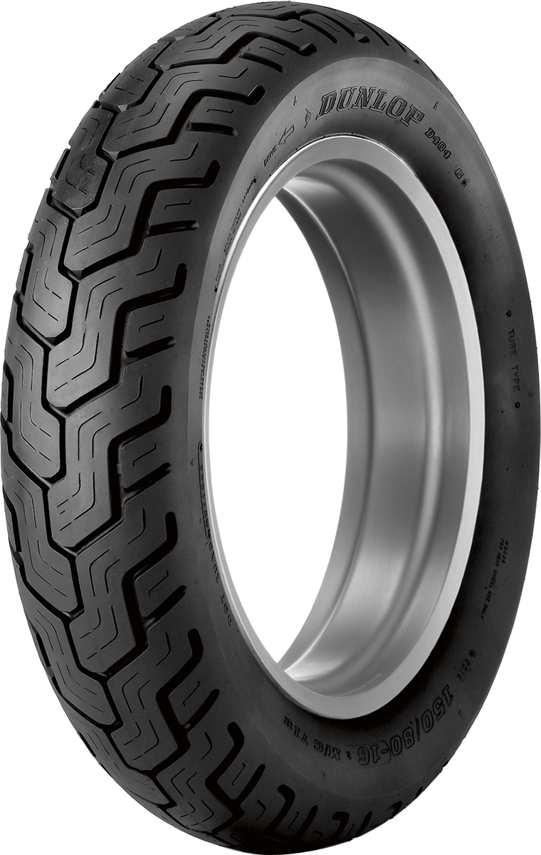 DUNLOP Tire - D404 - Rear - 150/90-15 - Wide Whitewall - 74H 45605050
