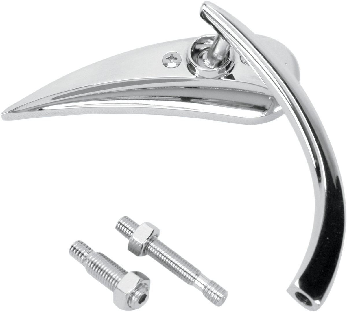 ARLEN NESS Mirror - Micro - Rad 2 - Side View - Teardrop - Chrome - Right 13-411