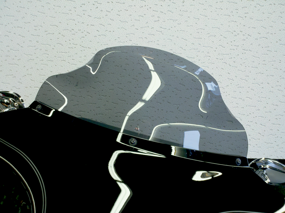 KLOCK WERKS Flare* Windshield - 8-1/2" - Smoke - '96-'13 FLT KWW-01-0210