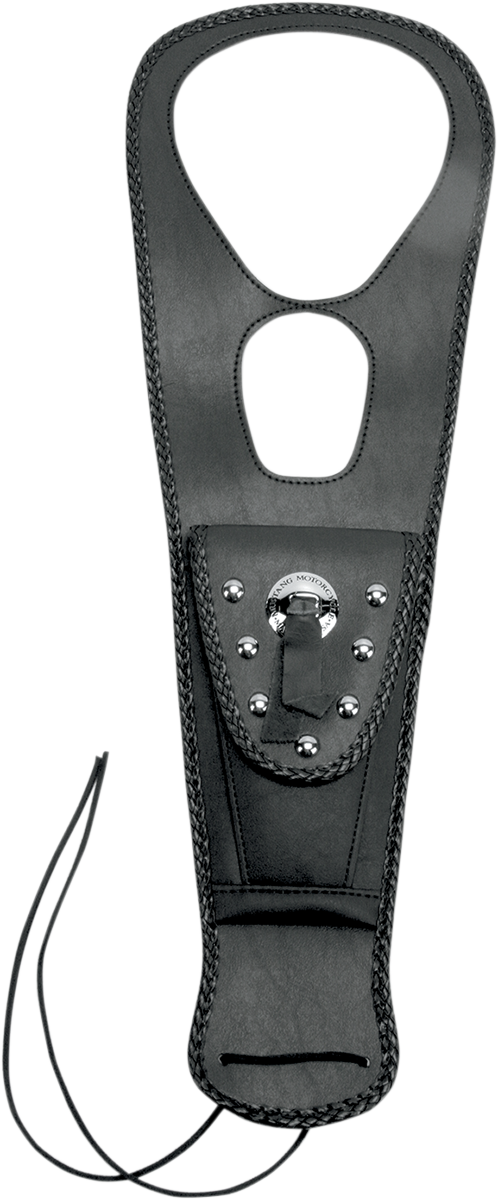 MUSTANG Pouch Tank Bib - Studded - Black - Honda 93321