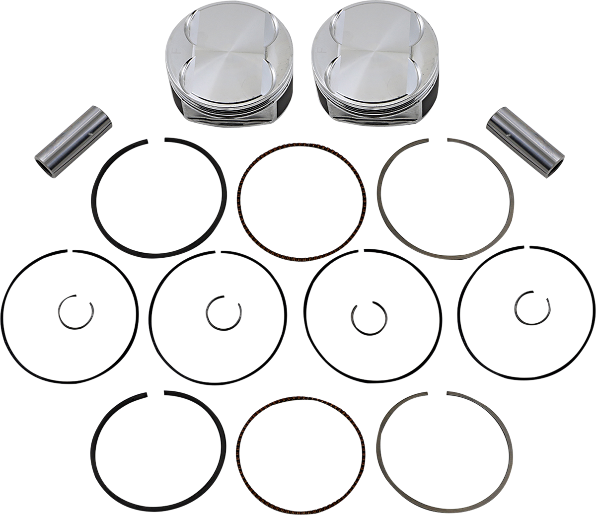 JE PISTONS Piston Kit - 4.020" Bore - +0.005" Oversize - 114"/117" M8 370248