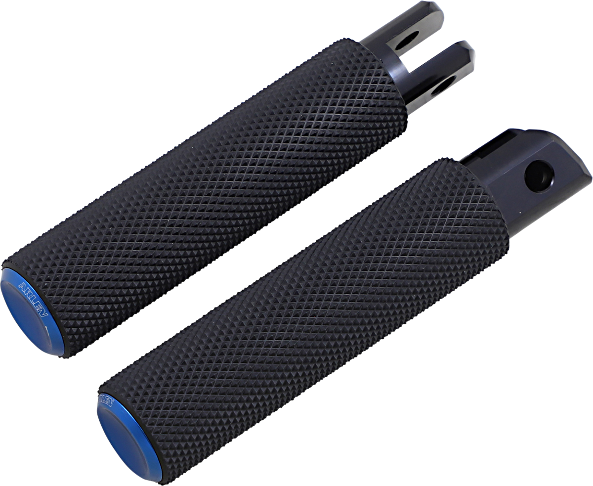 ARLEN NESS Knurled Footpegs - Blue - FX/FL '18-'23 07-950