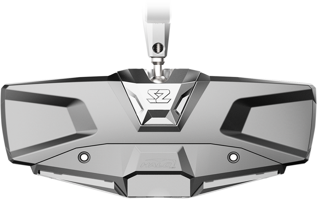 SEIZMIK Mirror - Halo R - Rear View w/LED Cabin Light - Rectangle - Black w/Silver Bezel - Pro XP 56-18001