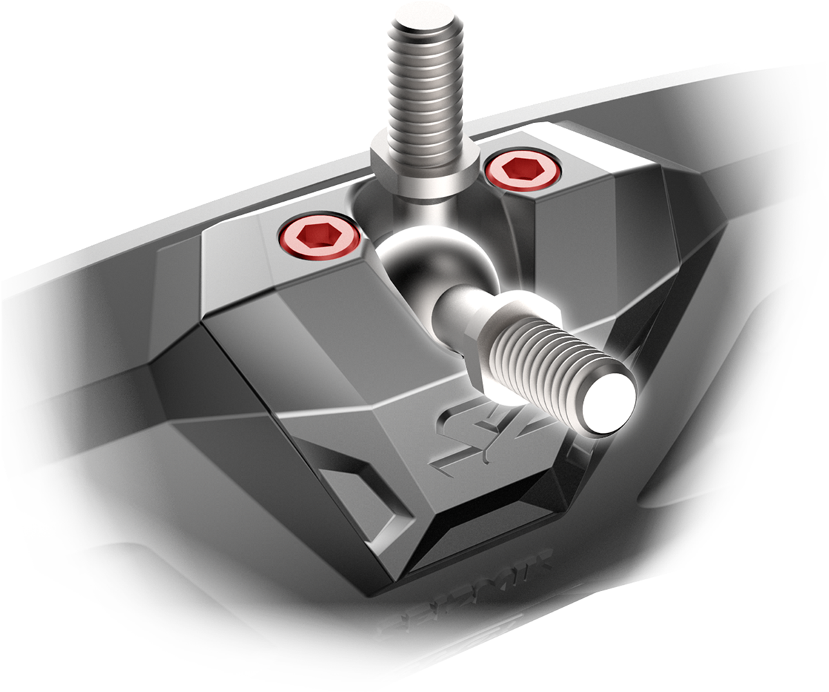 SEIZMIK Mirror - Halo R - Rear View - Rectangle - Black w/Silver Bezel - Pro XP 56-18002