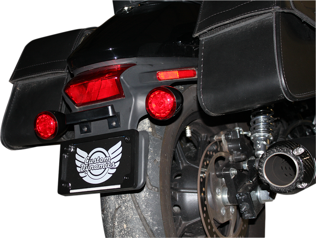 Custom Dynamics ProBEAM? Universal Turn Signals - Gloss Black/Red PB-UNV-RTS-R-B - Cycle City Outdoors