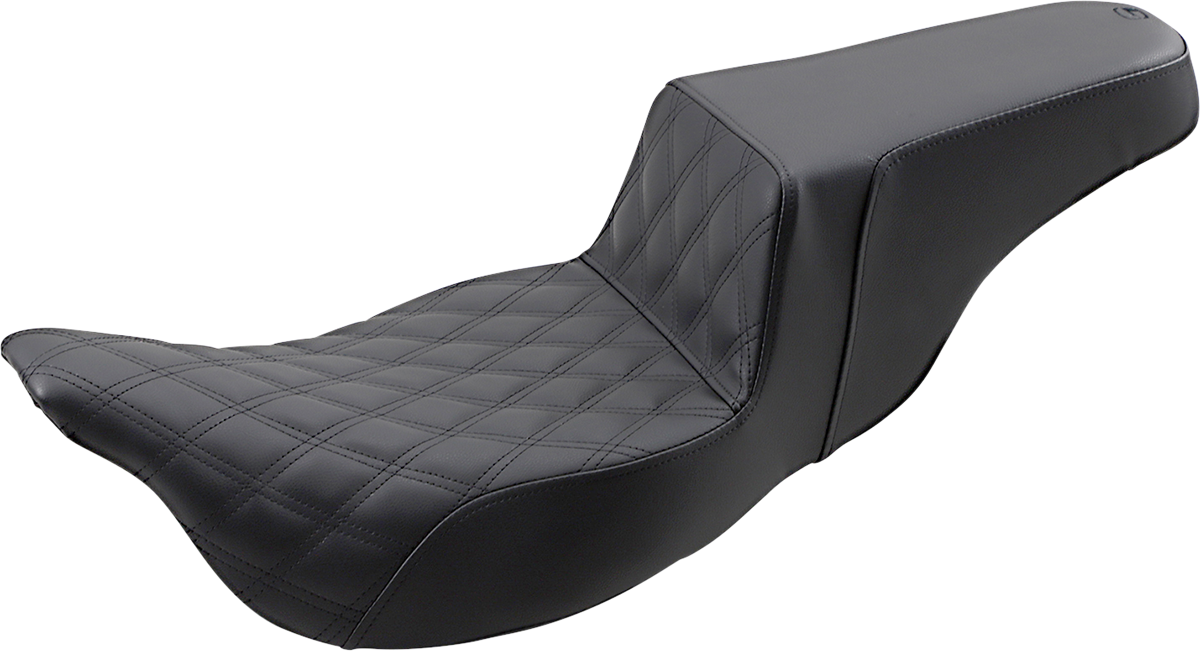 SADDLEMEN Step-Up Seat - Extended Reach - Front Lattice Stitch - FL '08-'23 (808-07B-172E)