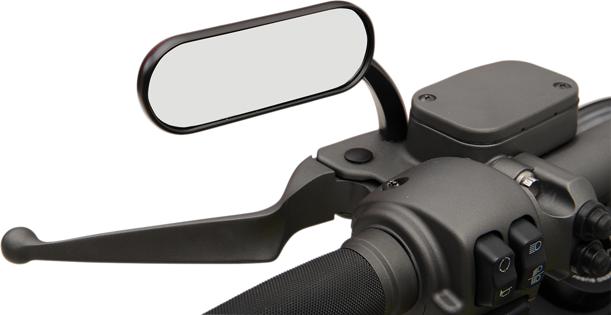 ARLEN NESS Mirror - Micro - Mini - Side View - Oval - Black - Left 13-412