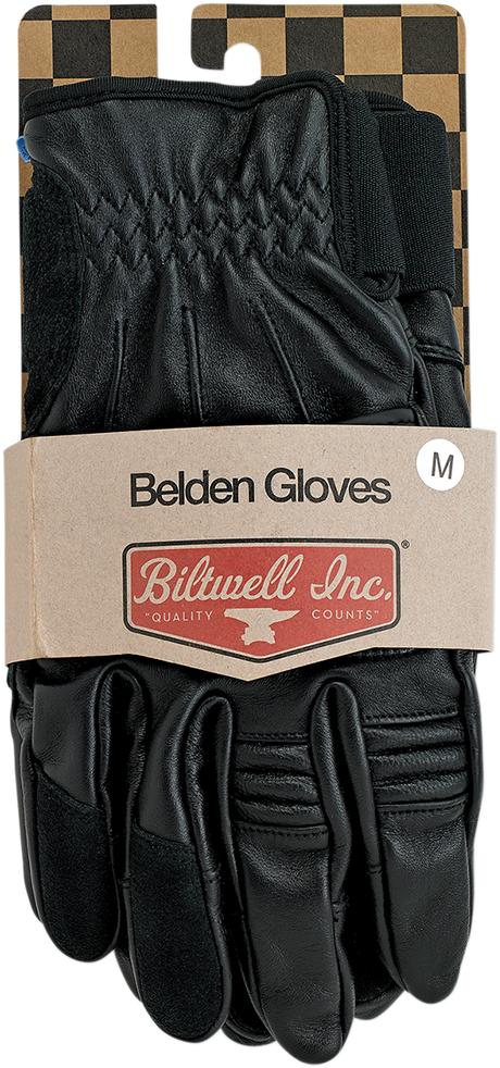 BILTWELL Belden Gloves - Black - 2XL 1505-0101-306