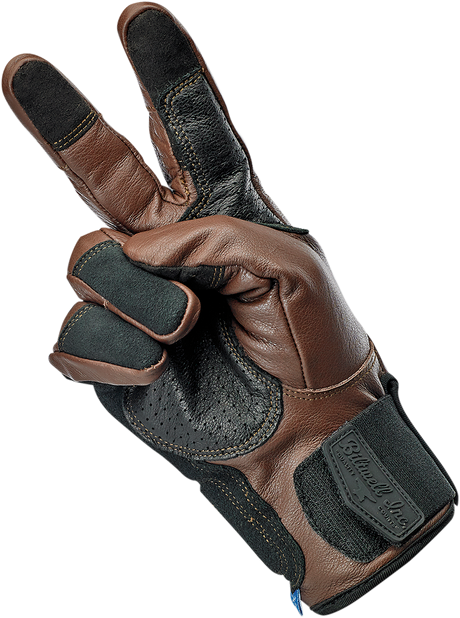 BILTWELL Belden Gloves - Chocolate/Black - Small 1505-0201-302