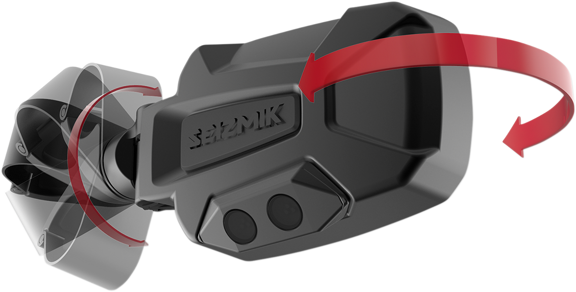 SEIZMIK Mirrors - Pursuit Night Vision - Side View - Rectangle - Black - 2" 56-18087KIT