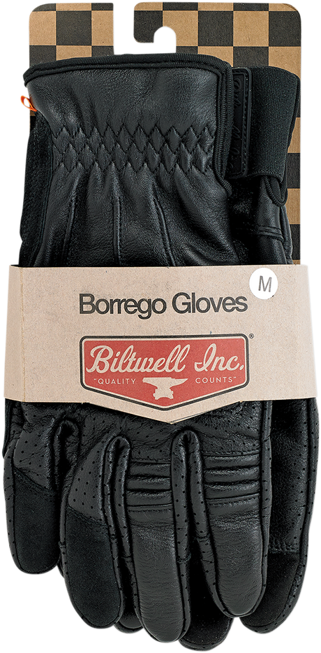 BILTWELL Borrego Gloves - Black - XS 1506-0101-301