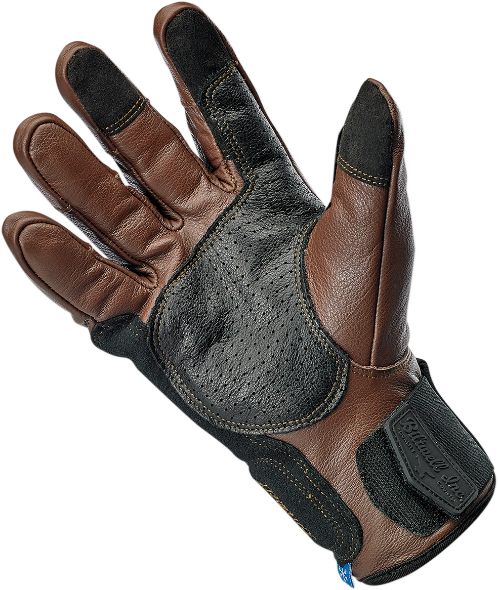 BILTWELL Borrego Gloves - Chocolate/Black - Medium 1506-0201-303