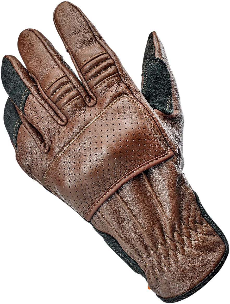 BILTWELL Borrego Gloves - Chocolate/Black - Medium 1506-0201-303
