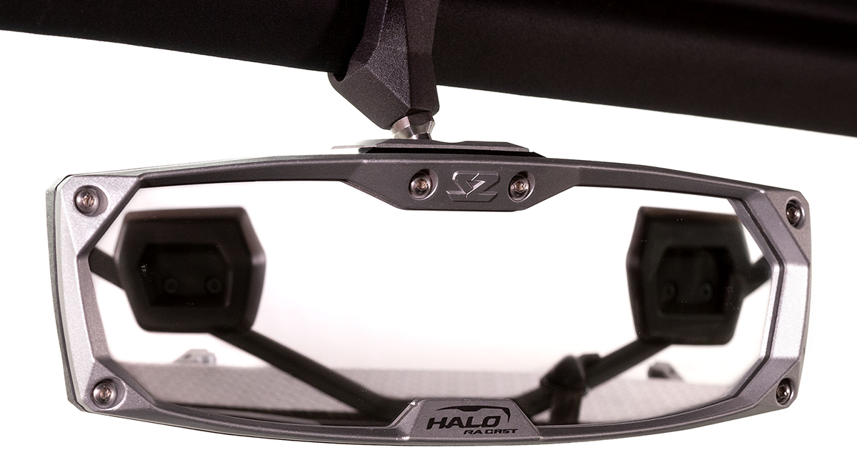 SEIZMIK Mirror - Halo R - Rear View - Rectangle - Silver - 2" 56-18025