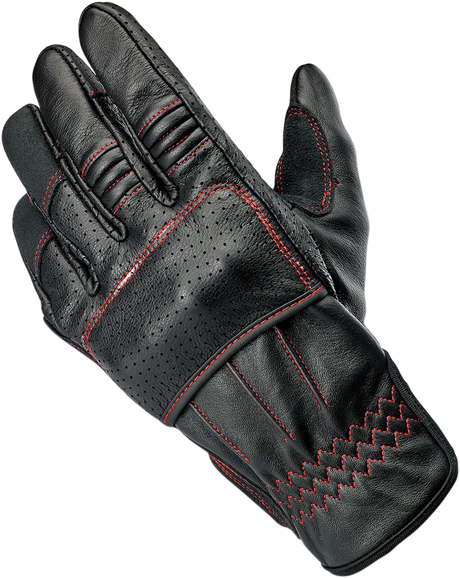 BILTWELL Borrego Gloves - Redline - Small 1506-0108-302