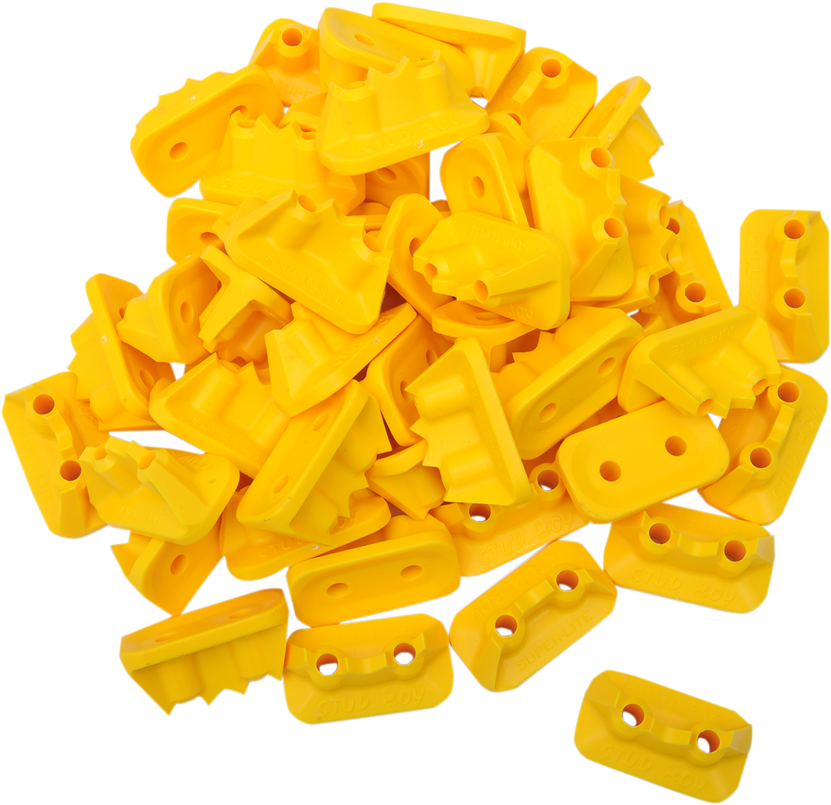 STUD BOY Double Backer Plates - Yellow - For Single Ply - 48 Pack 2522-P2-YEL