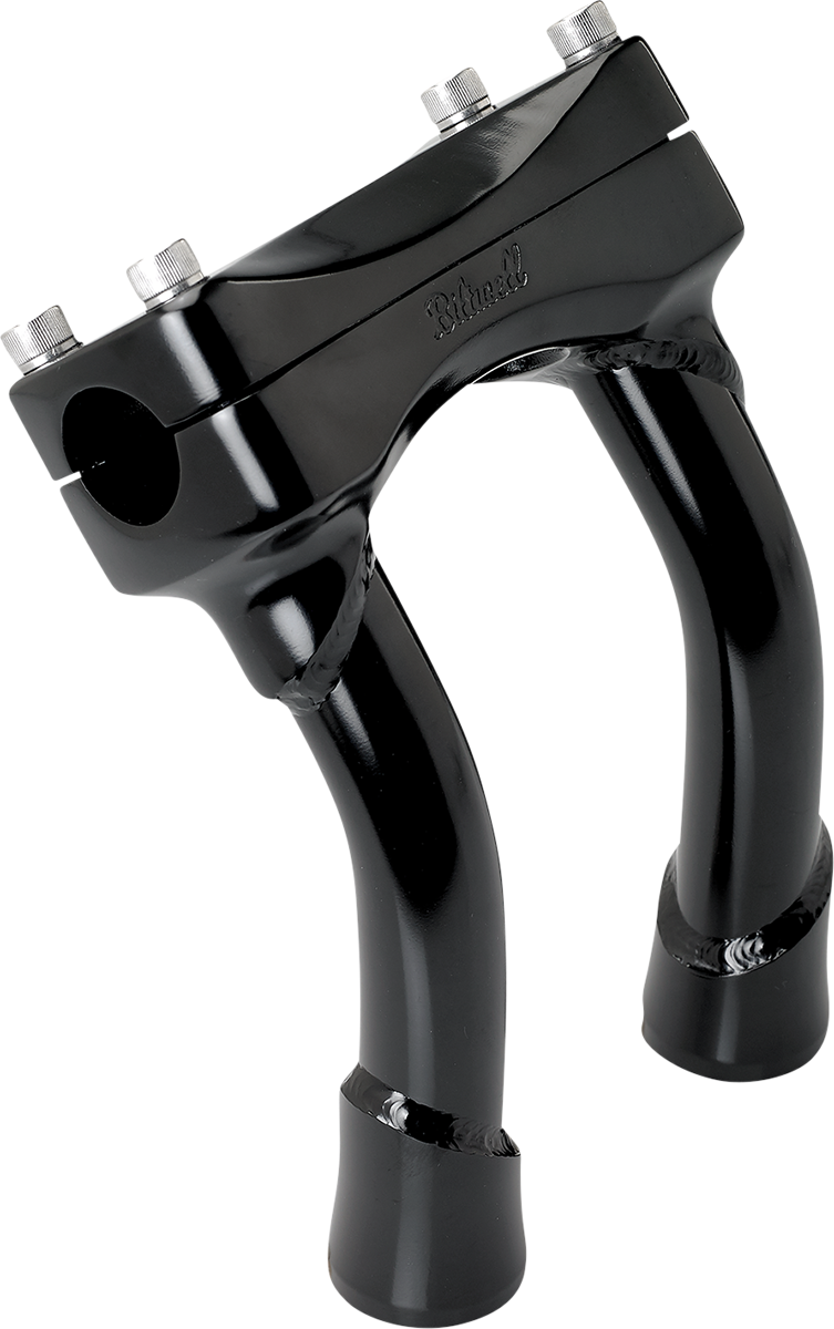 BILTWELL Murdock O/S Risers - Pullback - 6" - Black 6414-201-06