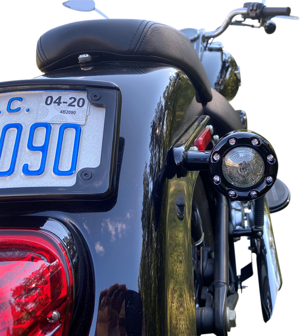 Custom Dynamics Bullet Turn Signal 1156 - Black - Smoke Lens PB-BR-RR 56-BS - Cycle City Outdoors
