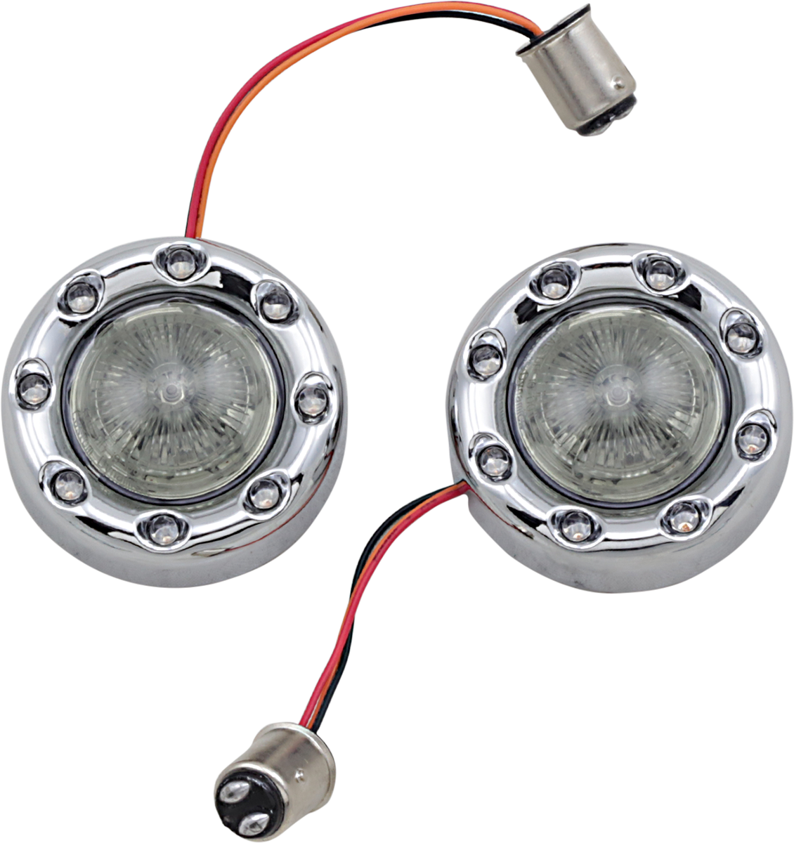 Custom Dynamics Bullet Turn Signal 1157 - Chrome - Smoke Lens PB-BR-RR-57-CS - Cycle City Outdoors