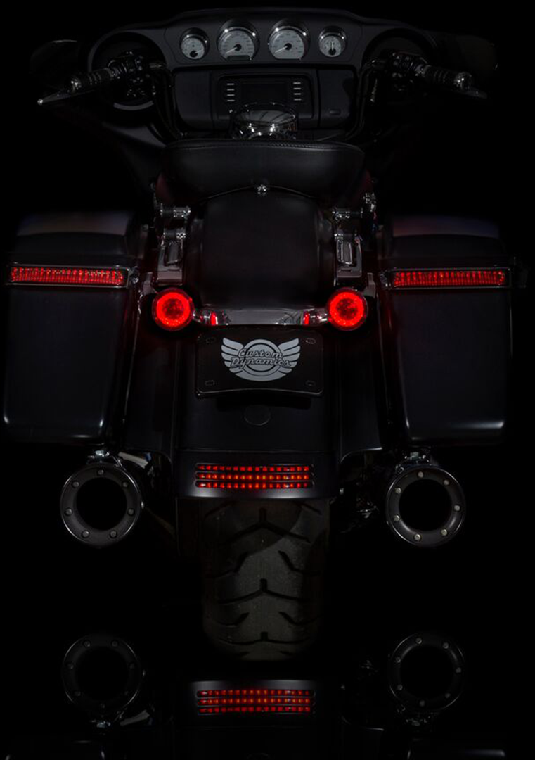 Custom Dynamics Rear Turn Signal Insert - JAE Bases - Red PB-RR-JAE - Cycle City Outdoors