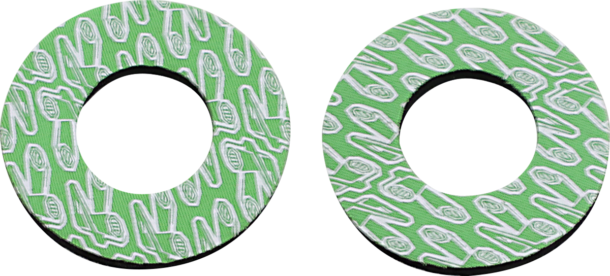 RENTHAL Grip Donutz - White/Green G203 - Cycle City Outdoors