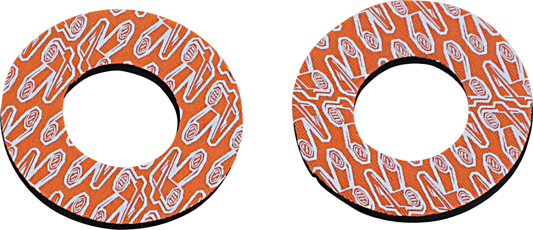 RENTHAL Grip Donutz - White/Orange G204 - Cycle City Outdoors