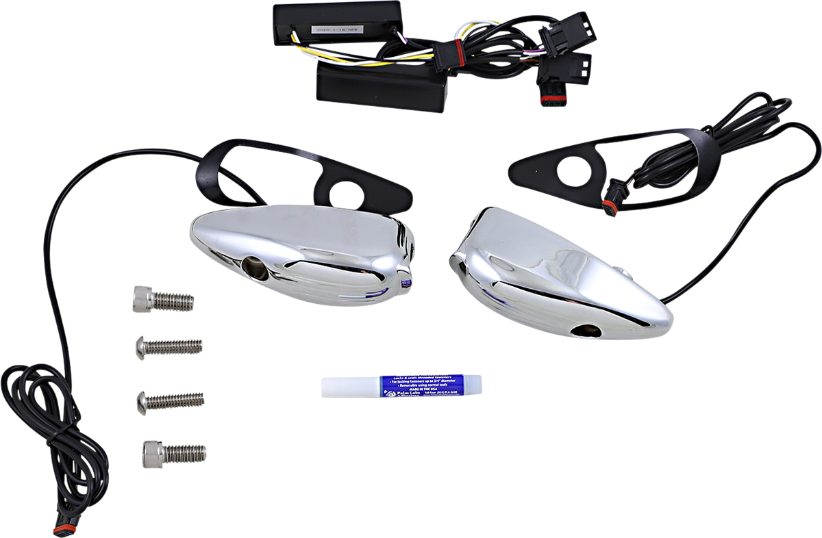 Custom Dynamics Turn Signal - FLTR - Chrome PB-RG-TS-15-C - Cycle City Outdoors