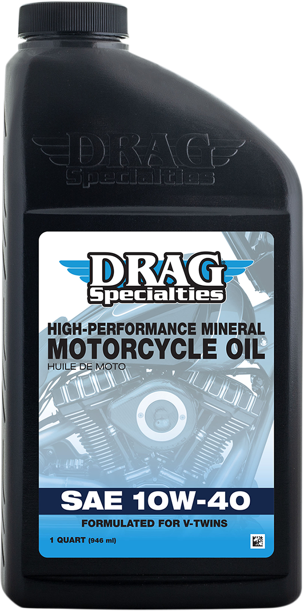 DRAG SPECIALTIES OIL Engine Oil - 10W-40 - 1 U.S. quart 198918 - Cycle City Outdoors